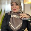 روسری توییل وارداتی اعلا موکا قهوه ای میس لاکچری
