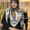 روسری سیا اسکارف اعلا قهوه ای میس لاکچری