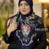 روسری سیااسکارف اعلا سورمه ای میس لاکچری