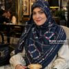 روسری نخی سیااسکارف جین تیره میس لاکچری