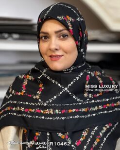 روسری نخی سیااسکارف مشکی میس لاکچری