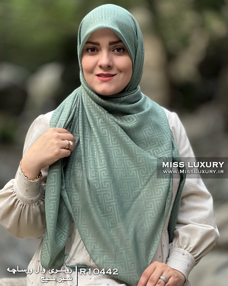 روسری وال ورساچه سبز سیج میس لاکچری