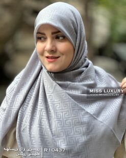 روسری وال ورساچه طوسی روشن میس لاکچری