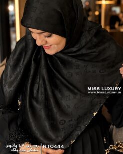 روسری پانچی مشکی جت بلک میس لاکچری