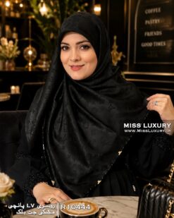 روسری پانچی مشکی جت بلک میس لاکچری