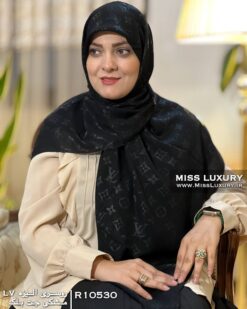 روسری الیزه مشکی جت بلک میس لاکچری