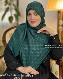 روسری الیزه گوچی زمردی میس لاکچری