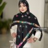 روسری توییل ابریشم مشکی میس لاکچری