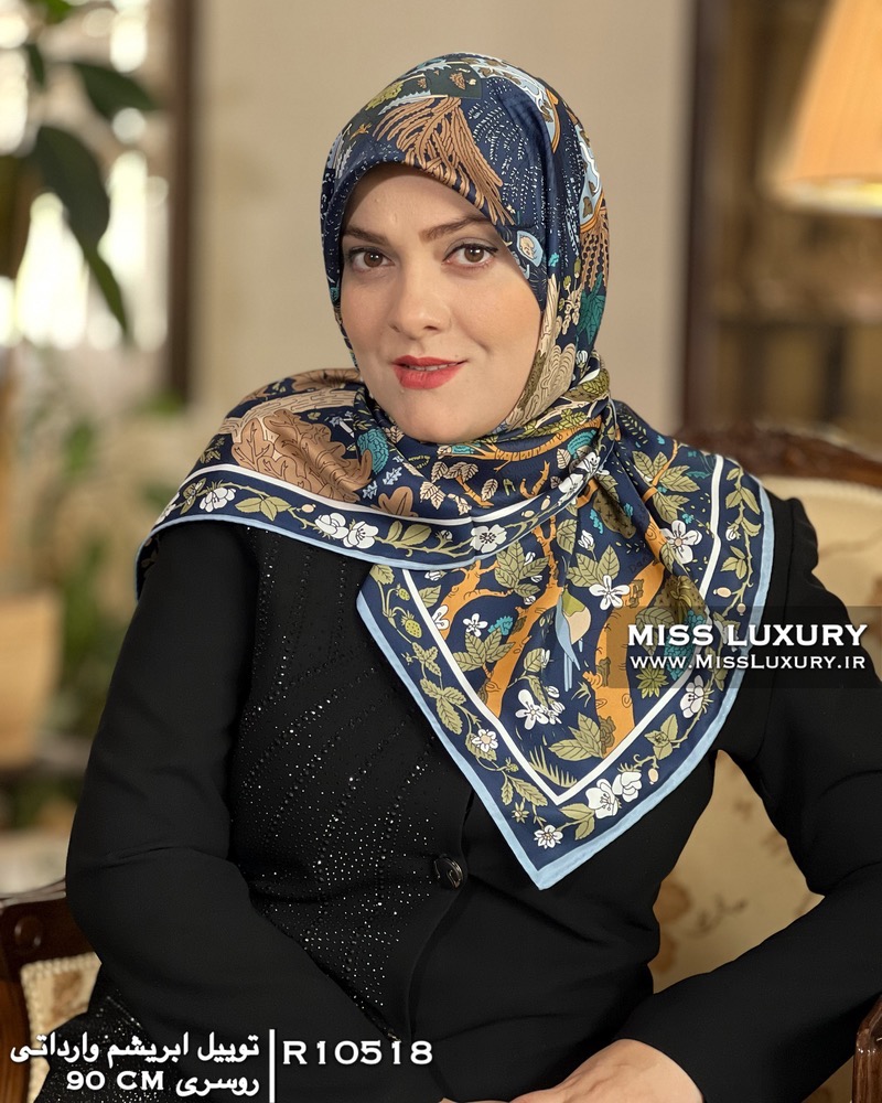 روسری توییل ابریشم وارداتی میس لاکچری