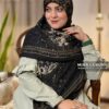 روسری سیا اسکارف مشکی کرم R10502