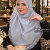روسری نخی دانتل وارداتی آبی میس لاکچری