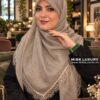 روسری نخی دانتل وارداتی نسکافه ای میس لاکچری