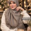 روسری گیپور پولکدار نسکافه ای میس لاکچری