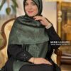 ژاکارد لمه یشمی مشکی میس لاکچری