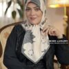 روسری توییل طوسی گلبهی میس لاکچری