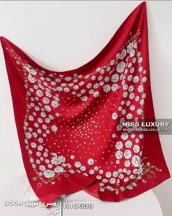 Alternative view of روسری توییل ابریشم قرمز R10639