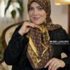 روسری توییل قهوه ای میس لاکچری