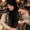 روسری مزونی لوکس مشکی جت بلک میس لاکچری