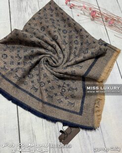 Alternative view of روسری موهر وارداتی سورمه ای نسکافه ای R10689