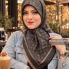 روسری موهر 100 وارداتی موکا ذغالی میس لاکچری