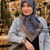روسری موهر وارداتی سورمه ای نسکافه ای میس لاکچری