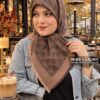 روسری موهر وارداتی قهوه ای میس لاکچری