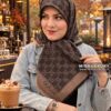 روسری موهر وارداتی موکا ذغالی میس لاکچری