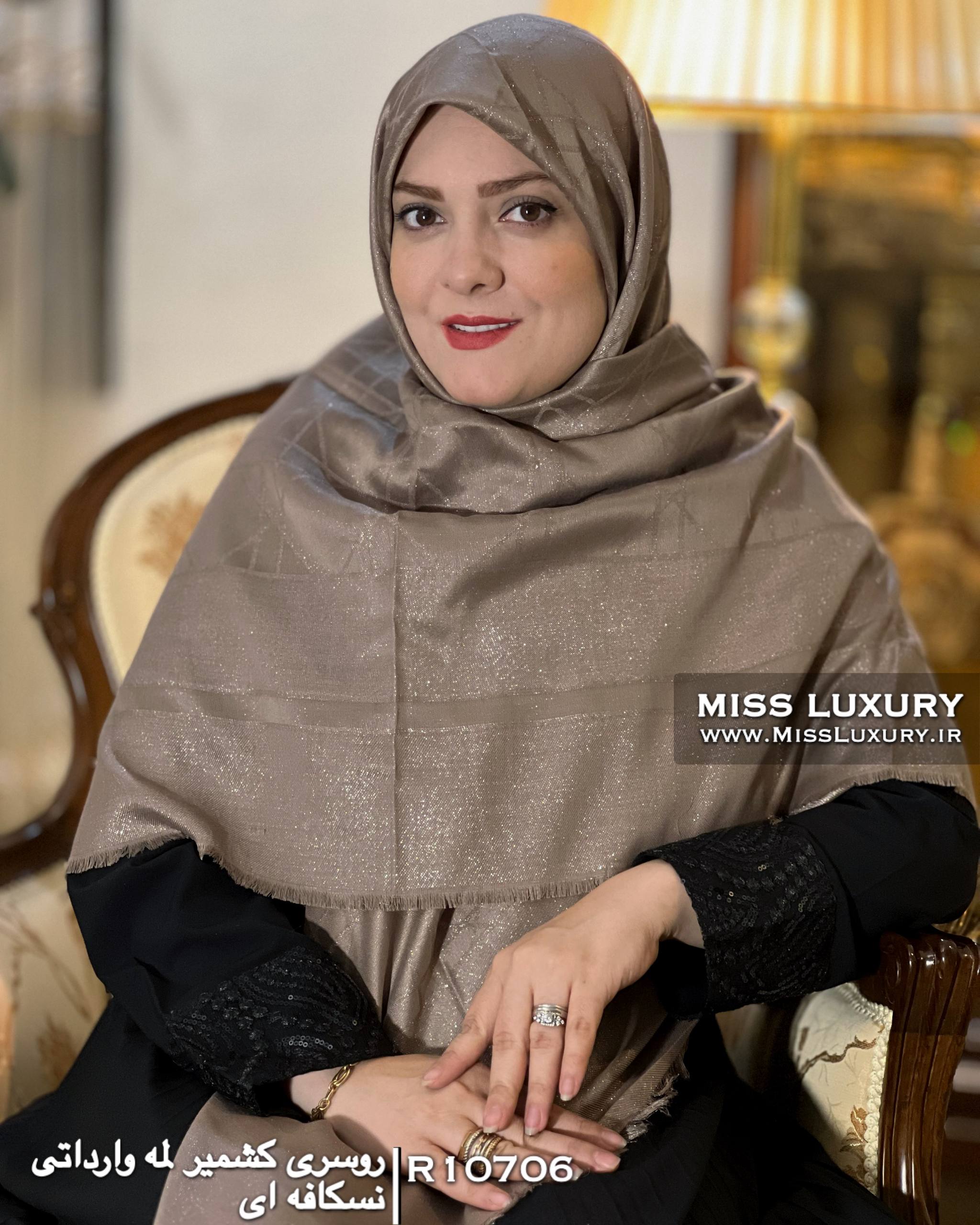 روسری کشمیر لمه وارداتی نسکافه ای میس لاکچری