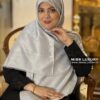 روسری کشمیر لمه وارداتی نقره ای میس لاکچری