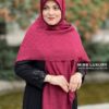 روسری کشمیر وارداتی زرشکی ارغوانی میس لاکچری