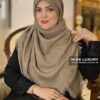 روسری کنفی وارداتی خاکی میس لاکچری