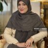 روسری کنفی وارداتی طوسی میس لاکچری